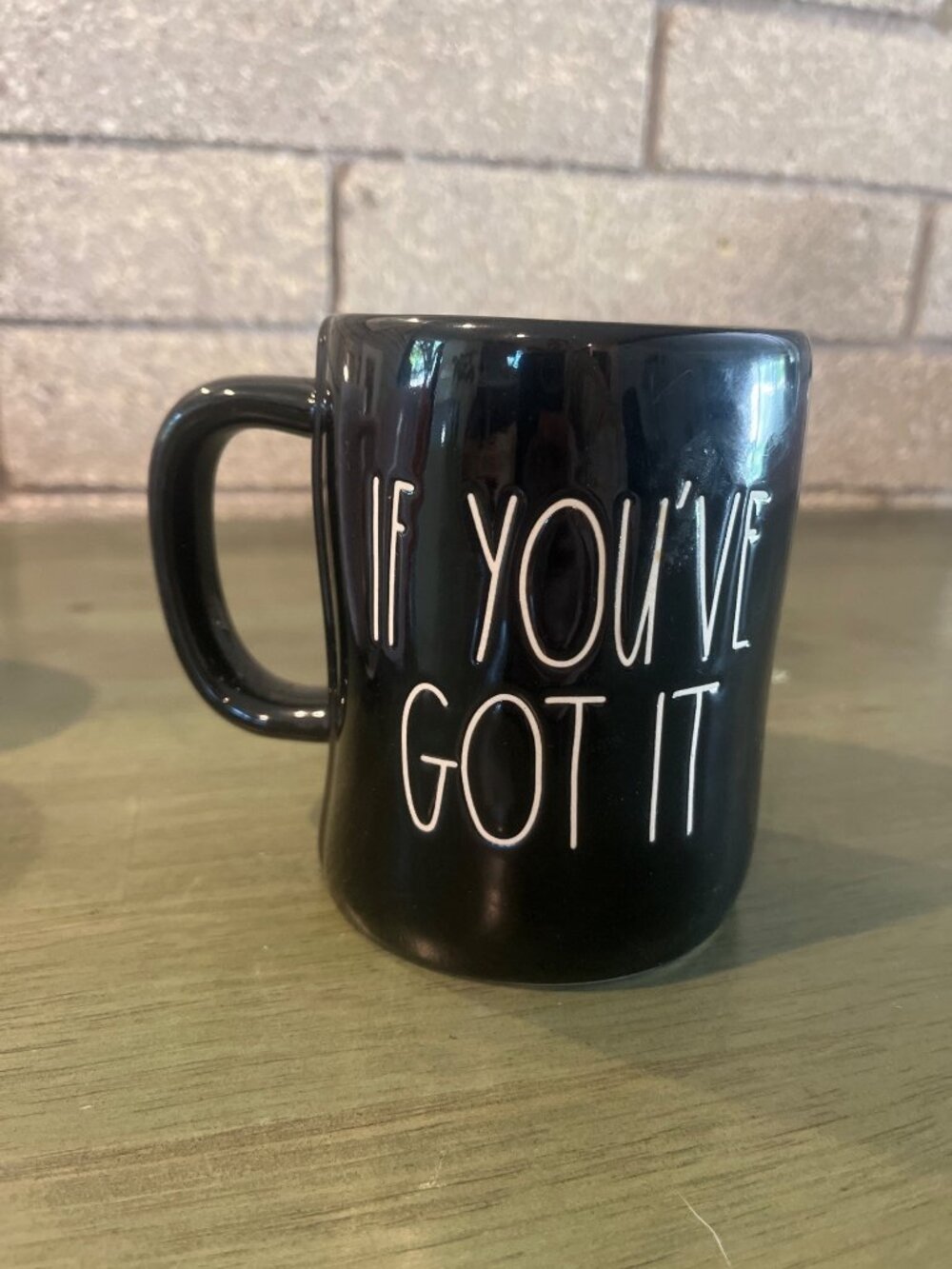 If Youve Got It Haunt It Black Rae Dunn Mug 16 Oz Dishwasher & Microwave Safe NW